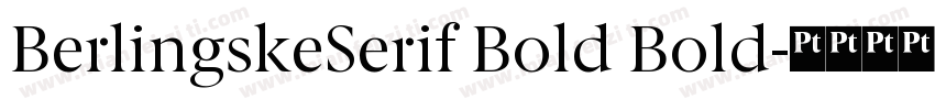 BerlingskeSerif Bold Bold字体转换